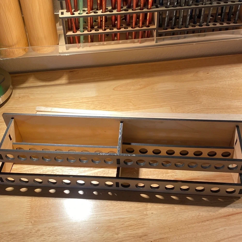 Fire & Earth - paint brush holder